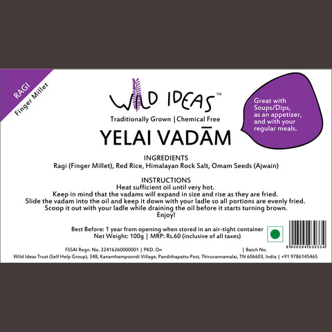 Wild Ideas-Yelai Vadams-Ragi