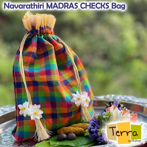 Terra-Navarathiri Madras Checks Bags