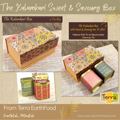 Terra-Kalamkari Sweet & Savoury 2 Tin Box