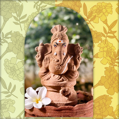 Terra-Seed Ganesha 9 inch