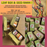 Terra-Seed Rakhi-Leaf Box combo