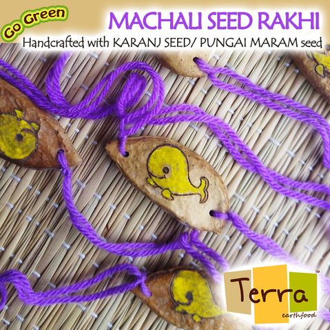 Terra-Machali Design Seed Rakhi