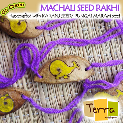 Terra-Machali Design Seed Rakhi