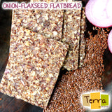 Terra-Onion Flax Flatbread (GF, Vegan)