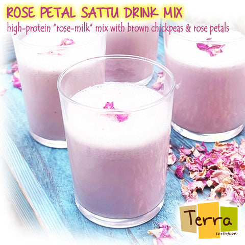 Terra-Rose Petal Sattu Drink Mix