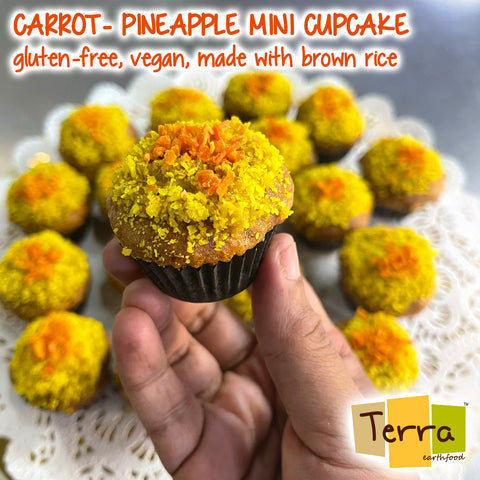 Terra-Carrot Pineapple Mini Cupake (GF, Vegan)