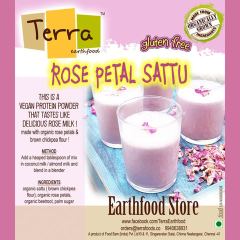 Terra-Rose Petal Sattu Drink Mix